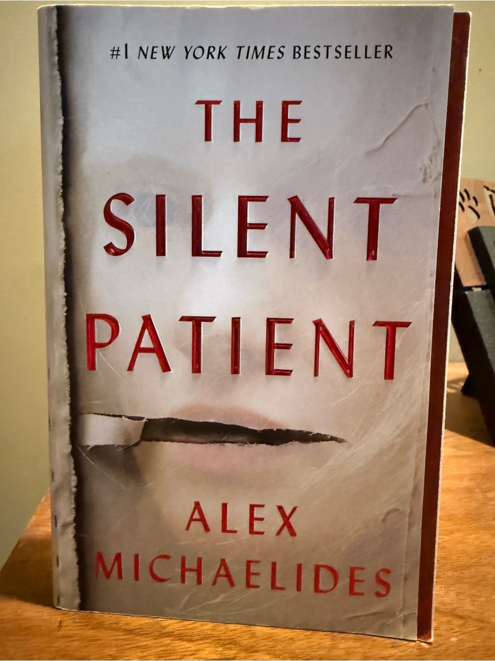 The Silent Patient - White and Red Paperback Book